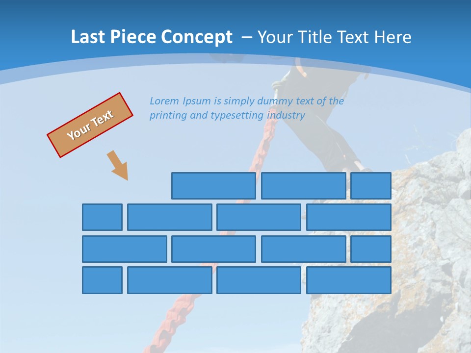 Diving Outdoors Bungee PowerPoint Template