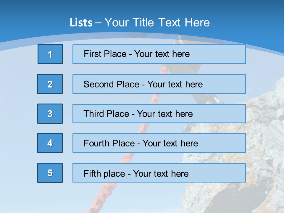 Diving Outdoors Bungee PowerPoint Template