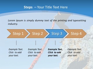 Diving Outdoors Bungee PowerPoint Template