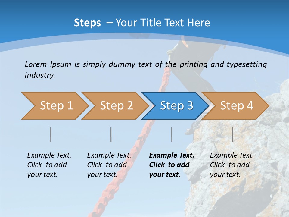 Diving Outdoors Bungee PowerPoint Template