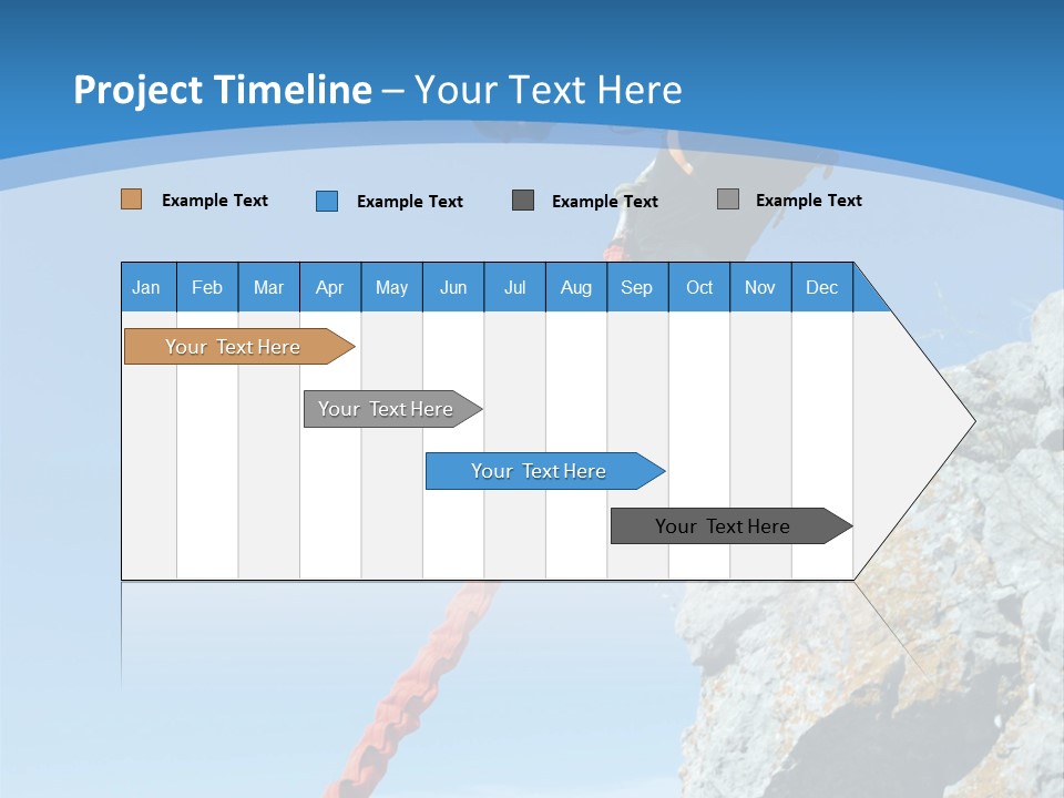 Diving Outdoors Bungee PowerPoint Template
