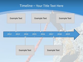 Diving Outdoors Bungee PowerPoint Template