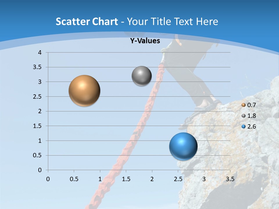 Diving Outdoors Bungee PowerPoint Template