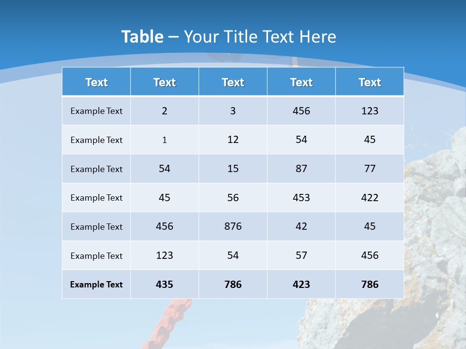 Diving Outdoors Bungee PowerPoint Template