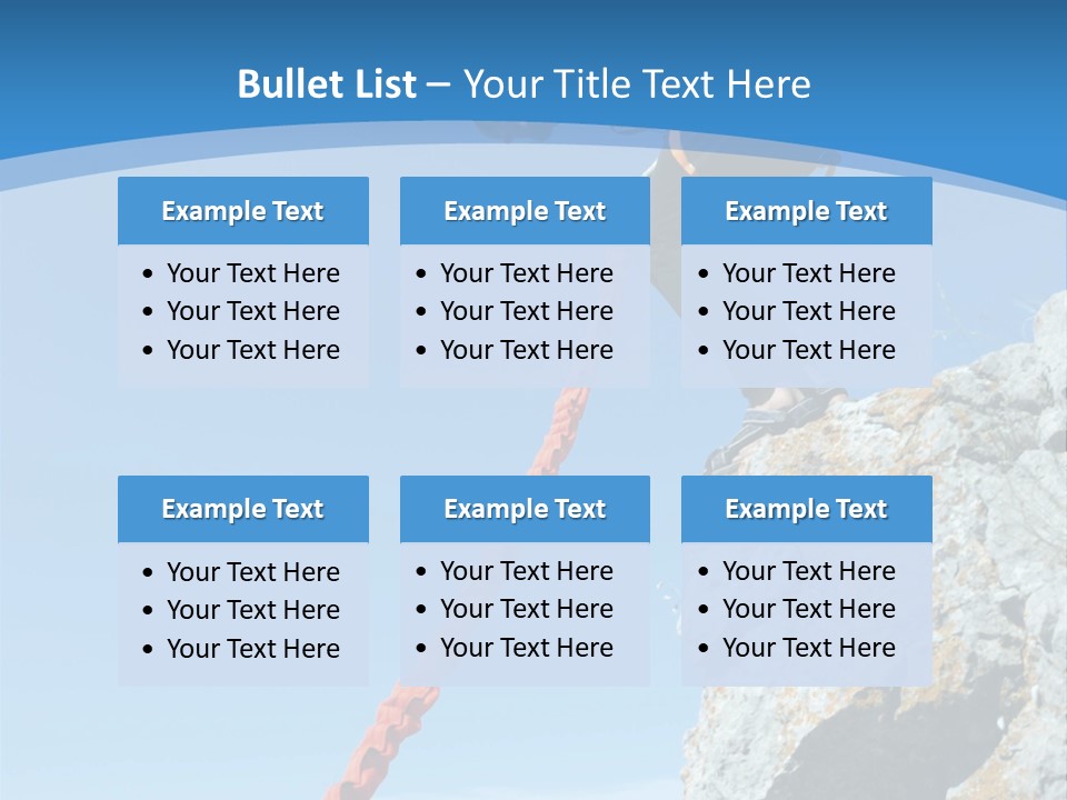 Diving Outdoors Bungee PowerPoint Template