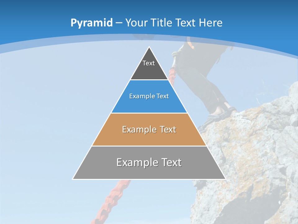 Diving Outdoors Bungee PowerPoint Template