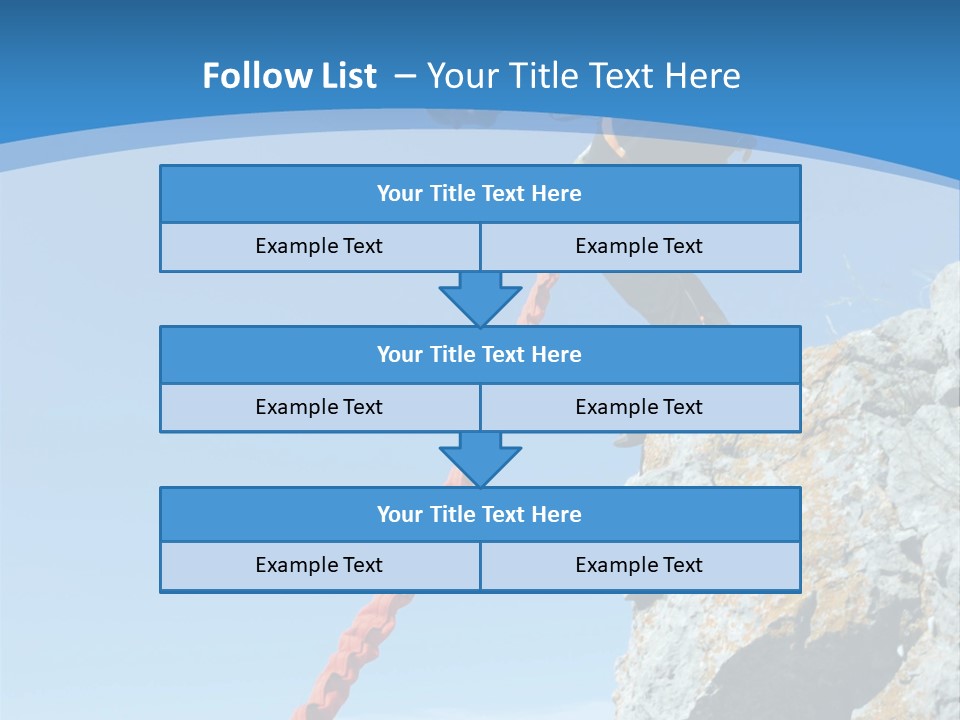 Diving Outdoors Bungee PowerPoint Template