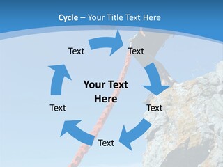 Diving Outdoors Bungee PowerPoint Template