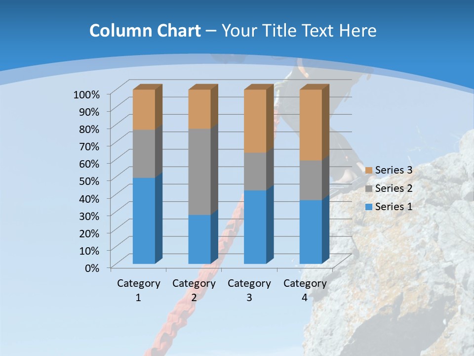 Diving Outdoors Bungee PowerPoint Template