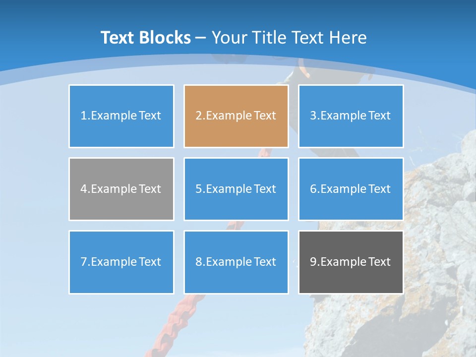 Diving Outdoors Bungee PowerPoint Template