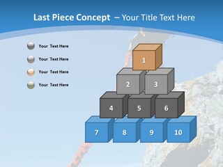 Diving Outdoors Bungee PowerPoint Template