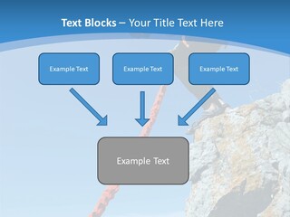 Diving Outdoors Bungee PowerPoint Template