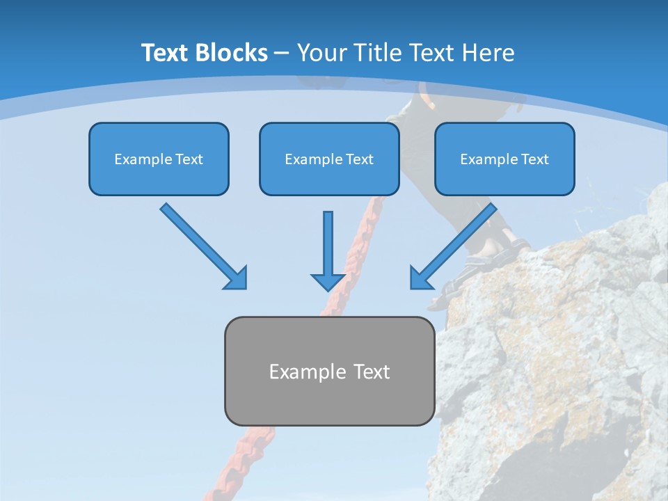 Diving Outdoors Bungee PowerPoint Template