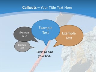 Diving Outdoors Bungee PowerPoint Template