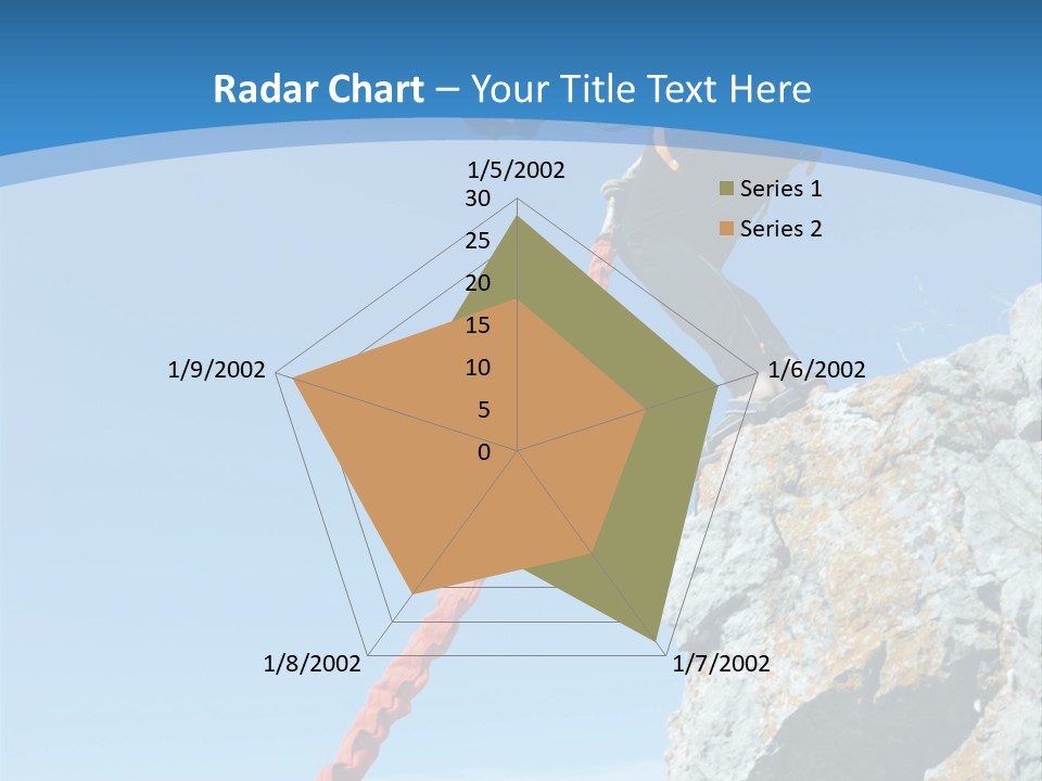 Diving Outdoors Bungee PowerPoint Template