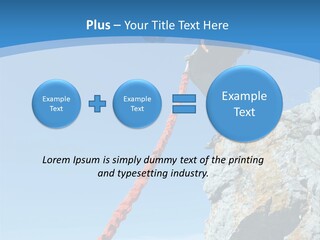 Diving Outdoors Bungee PowerPoint Template