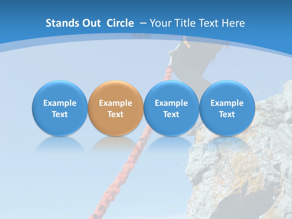 Diving Outdoors Bungee PowerPoint Template