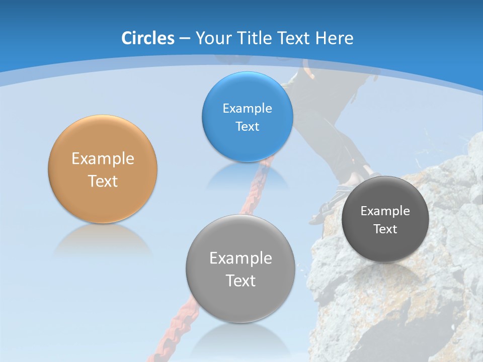 Diving Outdoors Bungee PowerPoint Template