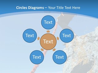 Diving Outdoors Bungee PowerPoint Template