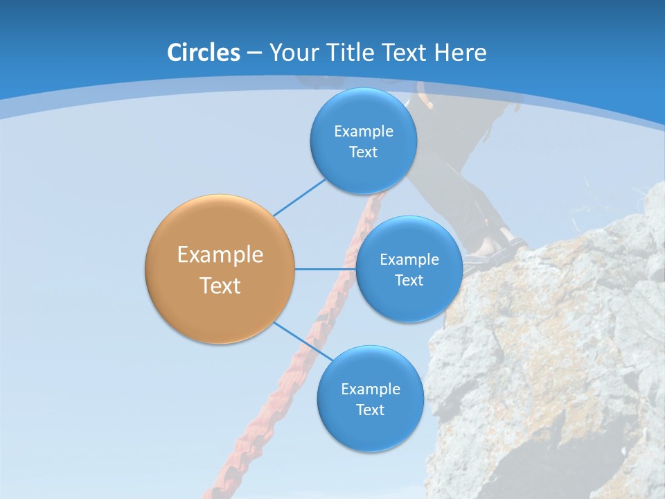 Diving Outdoors Bungee PowerPoint Template