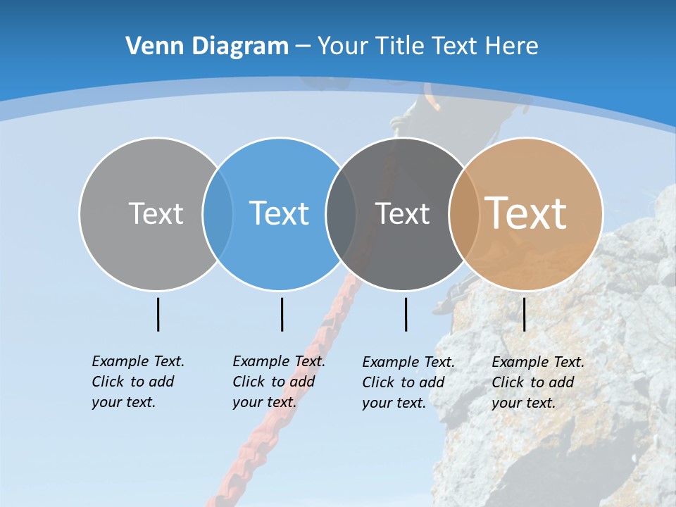 Diving Outdoors Bungee PowerPoint Template