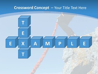 Diving Outdoors Bungee PowerPoint Template