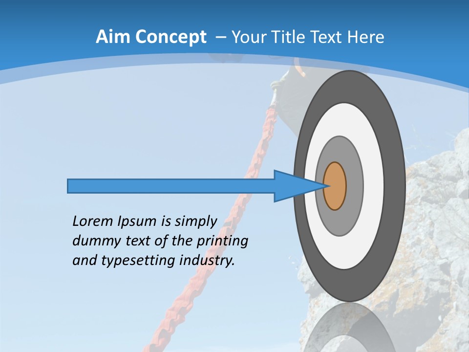 Diving Outdoors Bungee PowerPoint Template