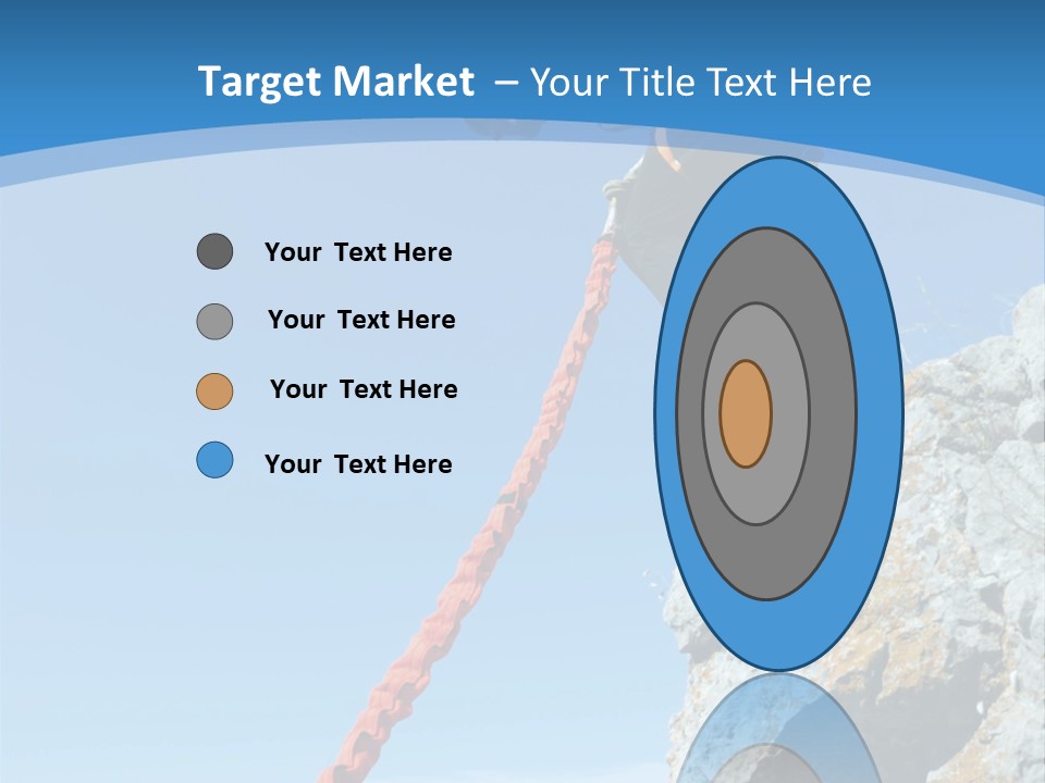 Diving Outdoors Bungee PowerPoint Template