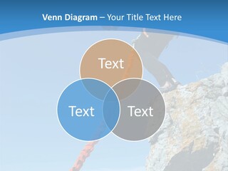 Diving Outdoors Bungee PowerPoint Template