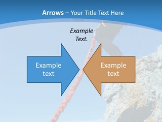 Diving Outdoors Bungee PowerPoint Template