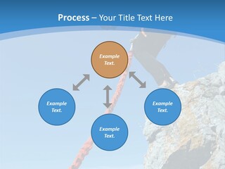 Diving Outdoors Bungee PowerPoint Template