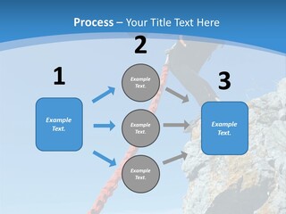 Diving Outdoors Bungee PowerPoint Template