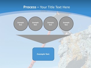 Diving Outdoors Bungee PowerPoint Template
