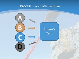 Diving Outdoors Bungee PowerPoint Template