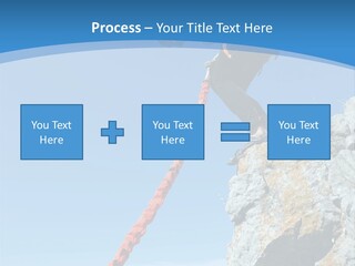 Diving Outdoors Bungee PowerPoint Template