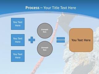 Diving Outdoors Bungee PowerPoint Template