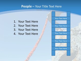 Diving Outdoors Bungee PowerPoint Template