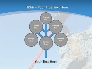 Diving Outdoors Bungee PowerPoint Template