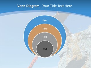 Diving Outdoors Bungee PowerPoint Template