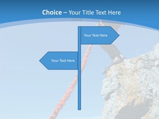 Diving Outdoors Bungee PowerPoint Template