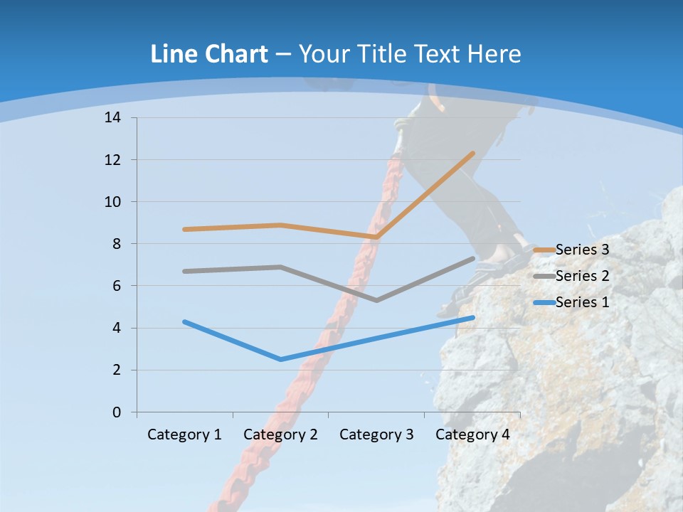 Diving Outdoors Bungee PowerPoint Template