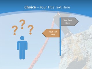 Diving Outdoors Bungee PowerPoint Template