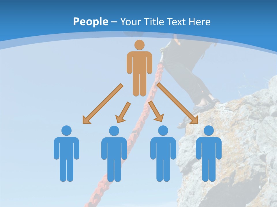 Diving Outdoors Bungee PowerPoint Template