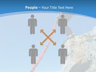 Diving Outdoors Bungee PowerPoint Template