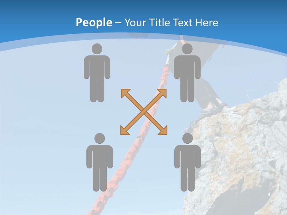 Diving Outdoors Bungee PowerPoint Template