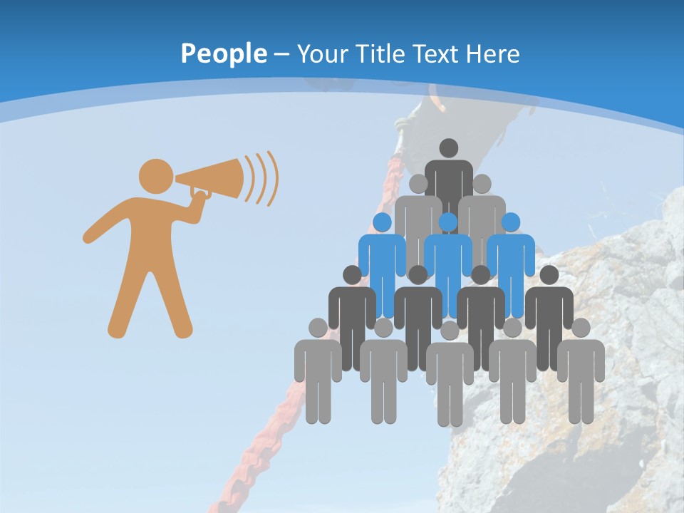 Diving Outdoors Bungee PowerPoint Template