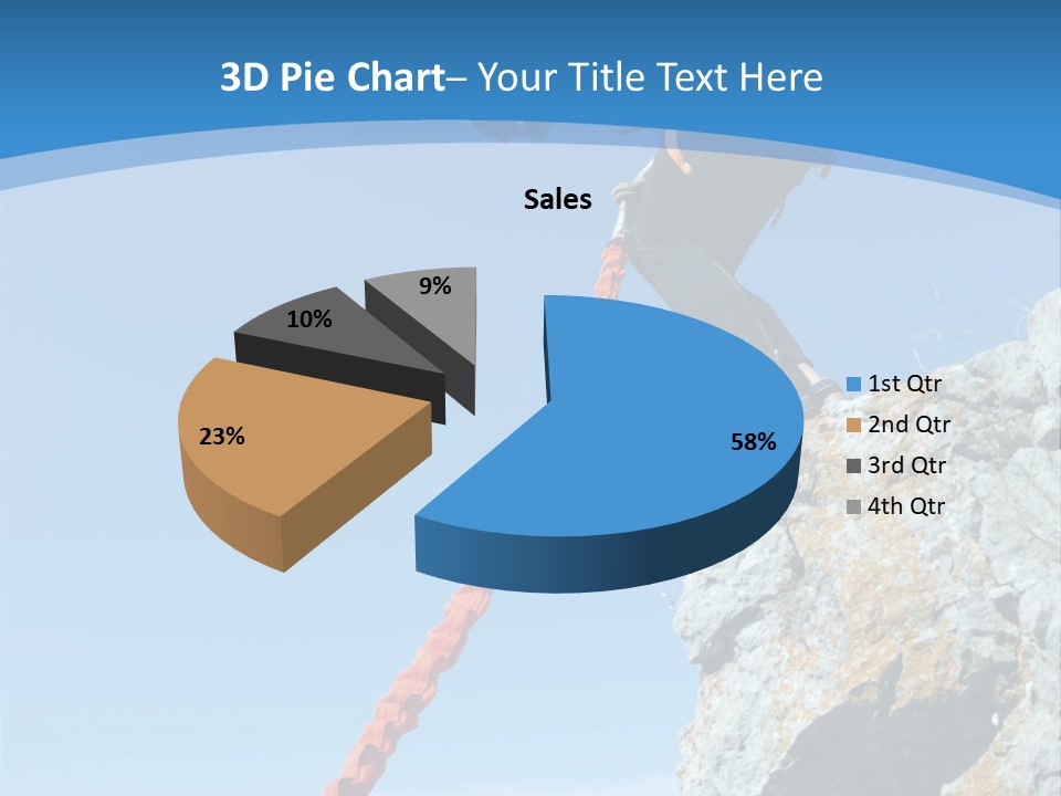 Diving Outdoors Bungee PowerPoint Template