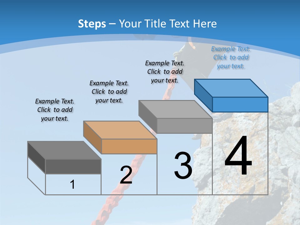 Diving Outdoors Bungee PowerPoint Template