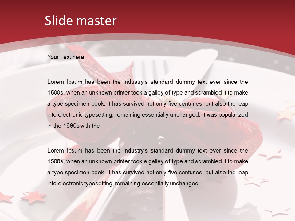 Eat Plate Xmas PowerPoint Template