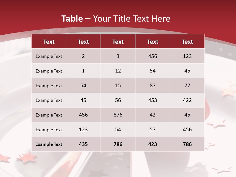 Eat Plate Xmas PowerPoint Template
